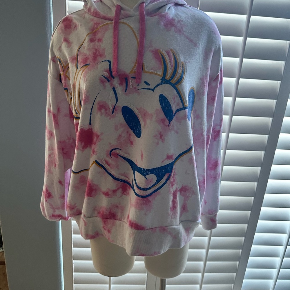 Disney Pink and White Women's Sweater